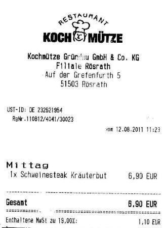 ncct Hffner Kochmtze Restaurant